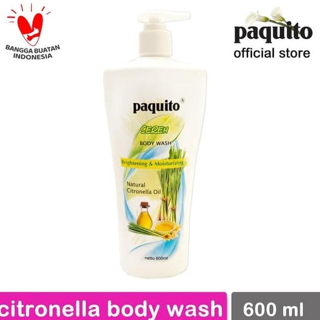PROMO SERU [COD] Sabun Cair Sereh Paquito Citronella Body Wash 600 ml ORIGINAL 100%