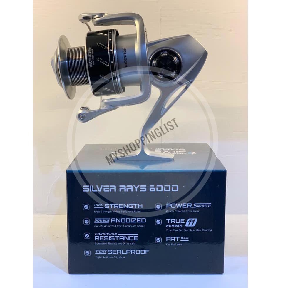 ⇄ Reel Tridentech Silver Rays 3500, 5000, 6000, 7000 Saltwater SilverRays ノ