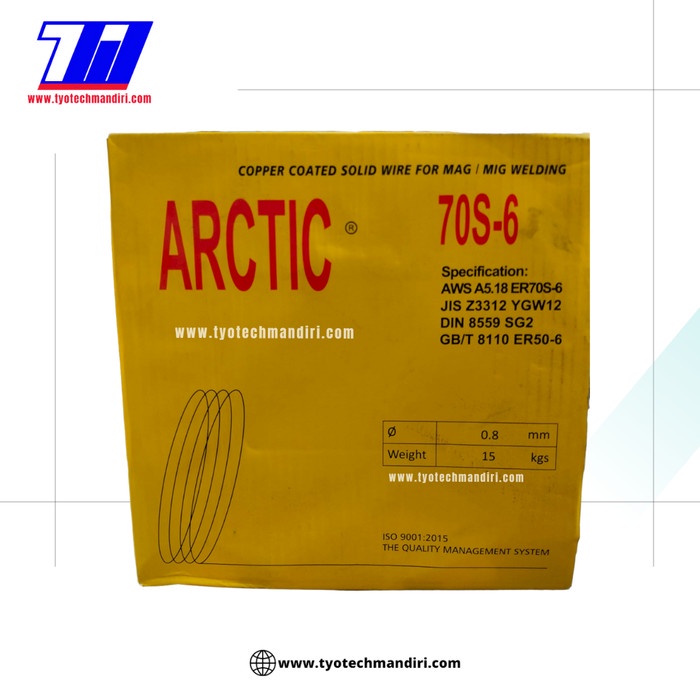 Kawat Las Co 0.8/Mig Wire Er70S-6 / Er70S - 6 / Er 70 S,Artic 0.8Mm