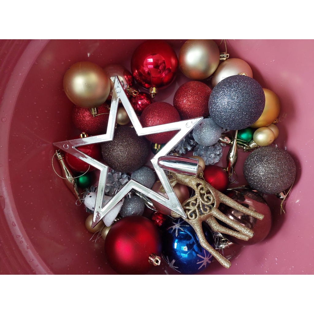 Exclusive Mika Hiasan Natal Mix Christmas Decoration Dekorasi Pohon