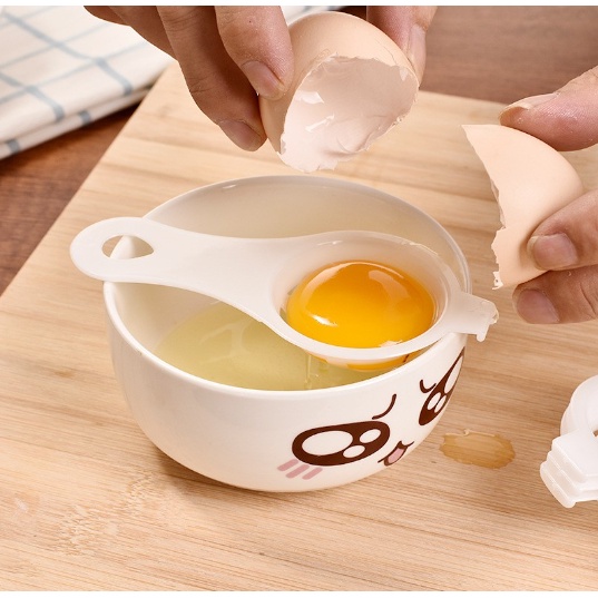 Sendok Alat Pemisah Putih Kuning Telur Telor Egg White Separator Saringan Saring Sederhana Praktis 1