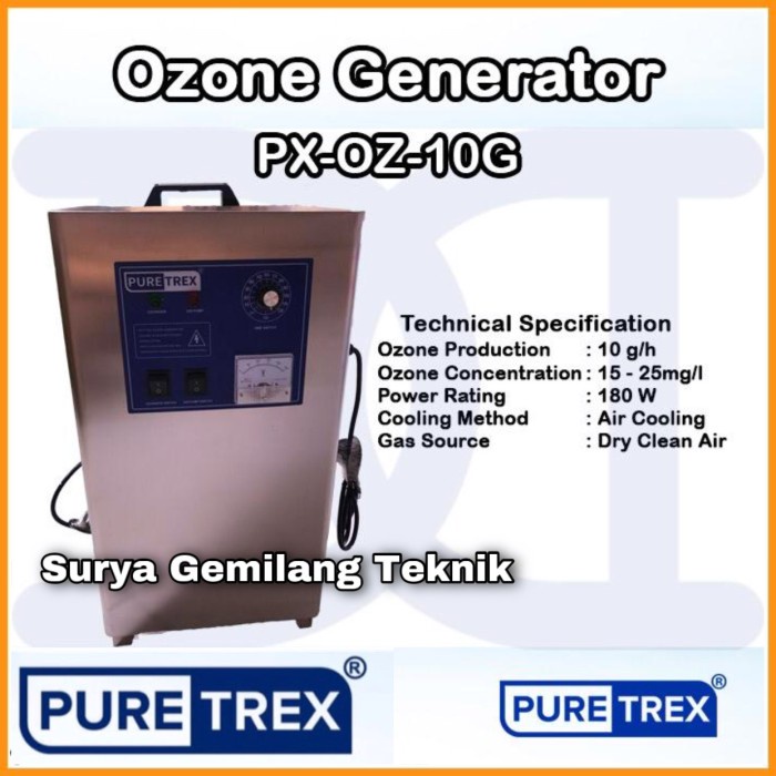 Ozone Generator 10 Gram/Hour Mesin Ozone Generator O3 Purtex