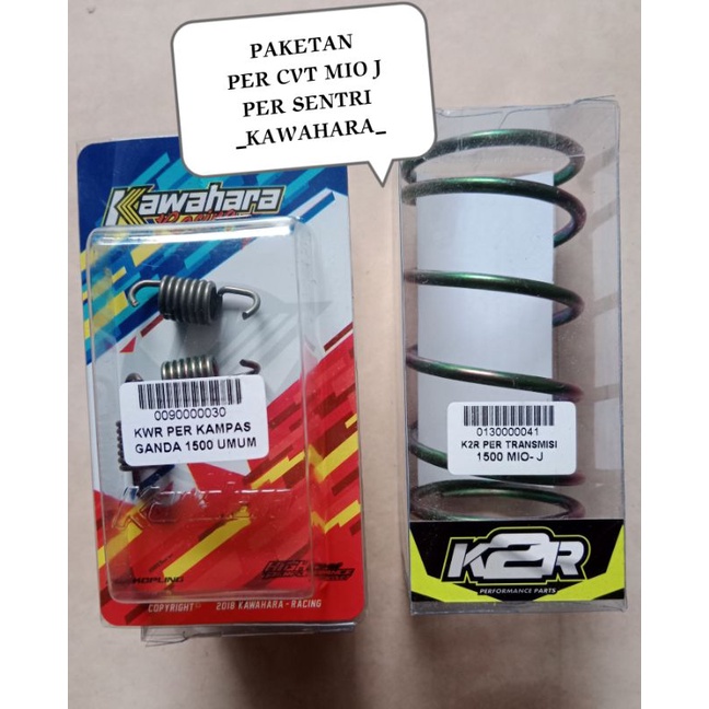 PAKETAN KIRIAN PER CVT+PER GANDA KAWAHARA 1500RPM UNTUK MOTOR MIO J MIO M3 FINO X-RIDE