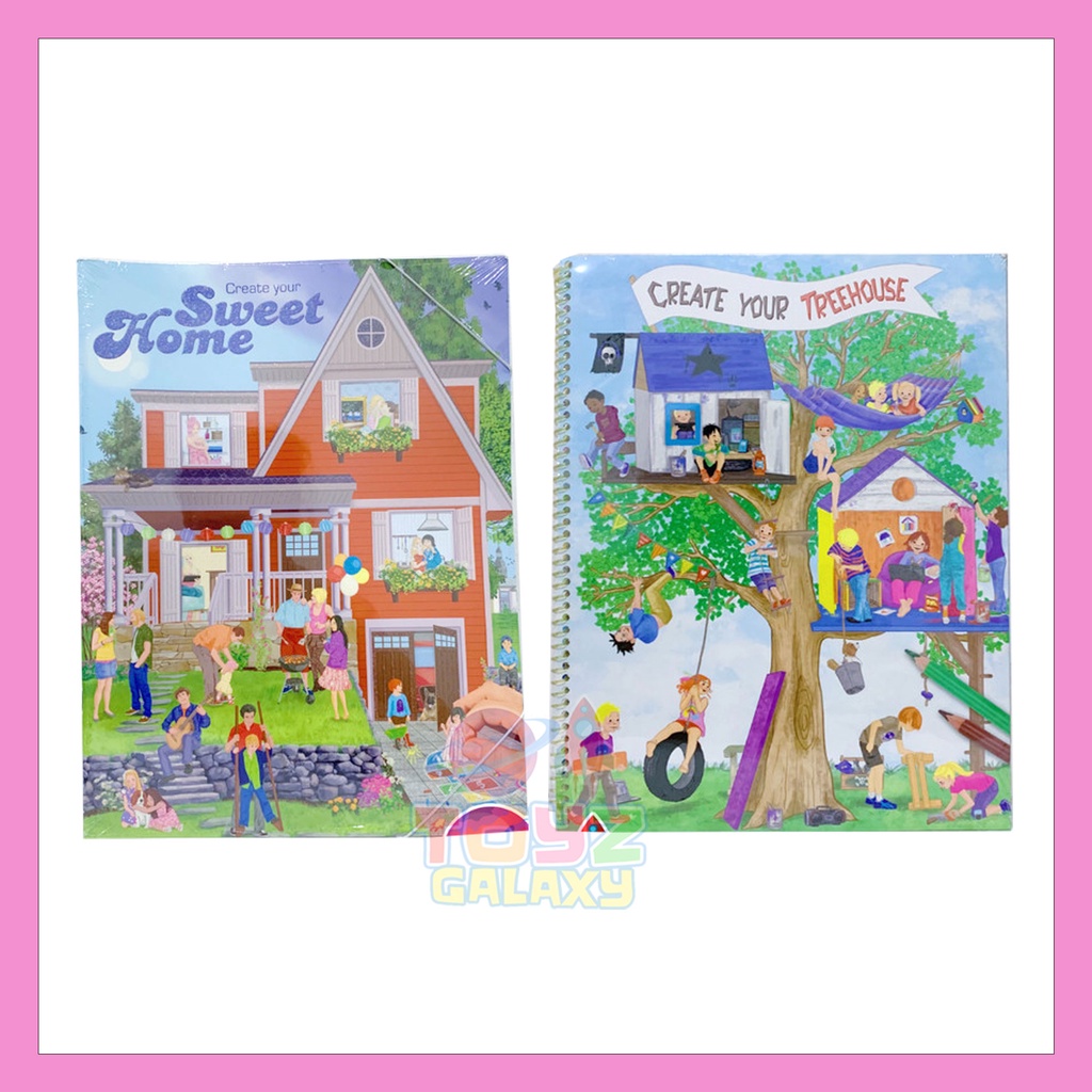 

TOP MODEL COLOURING BOOK - SWEET HOME & TREE HOUSE