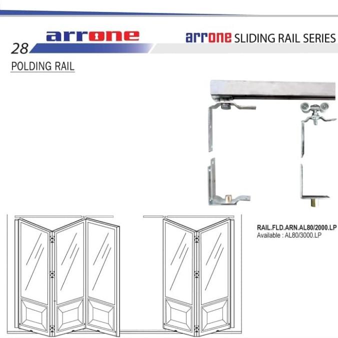 Rel Pintu Lipat Alumunium 4M