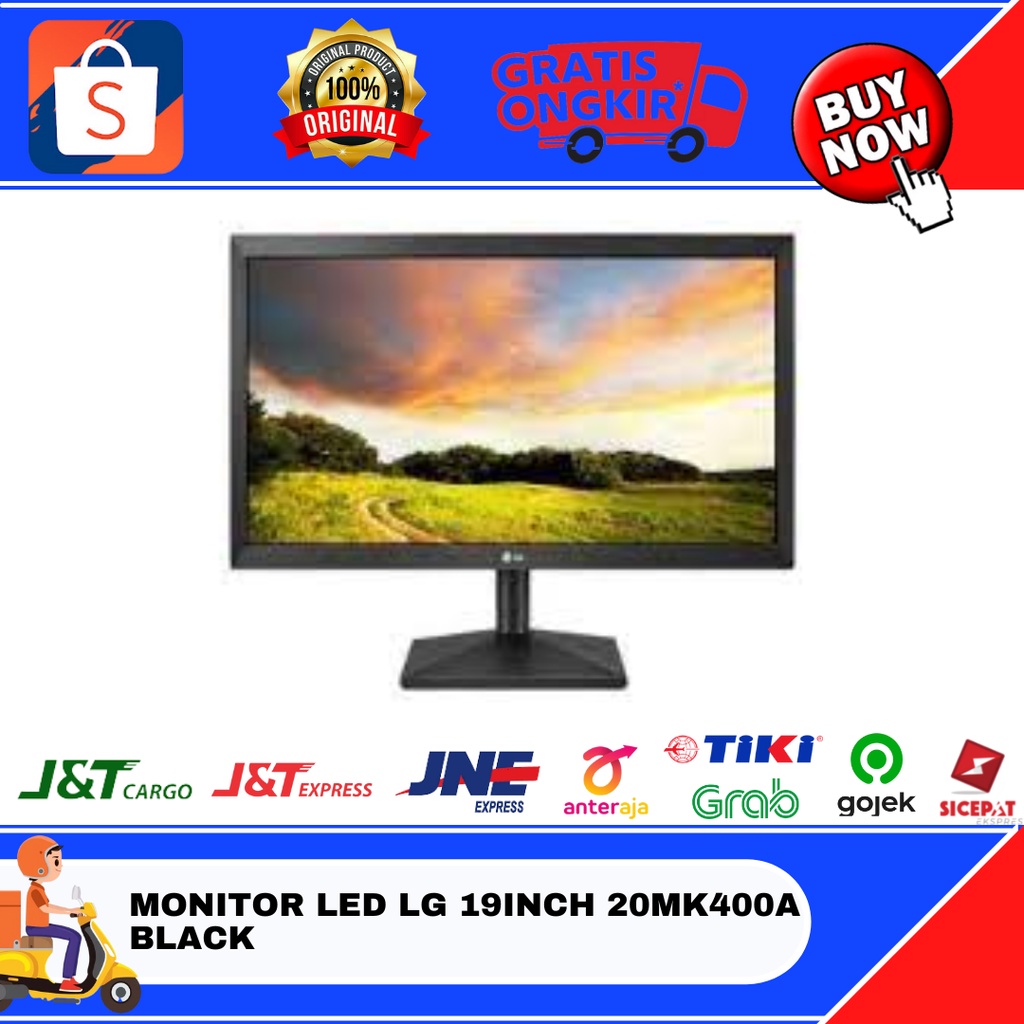 Jual Monitor Led Lg Inch Mk A Black Shopee Indonesia