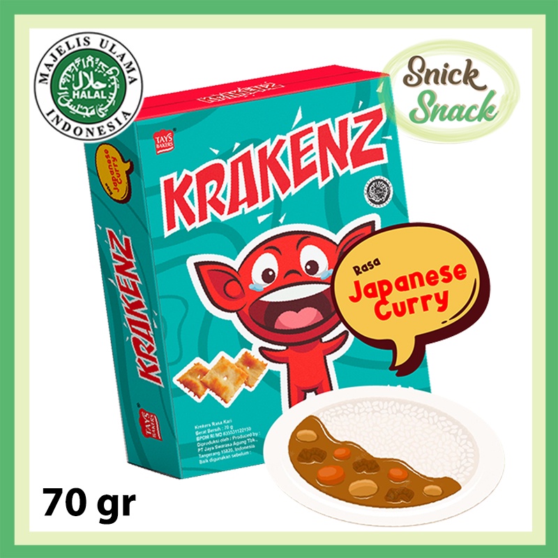 

Krakenz Japanesse Curry 70 gr Krekers Rasa Kari Biskuit Bumbu Cury Wangi Garing