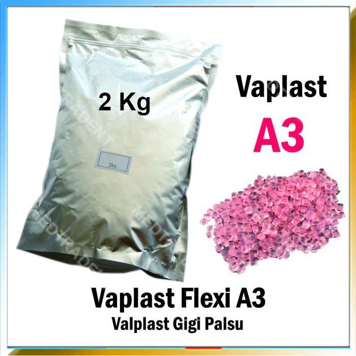 Bahan Valplast Gigi Flexi Warna Vaplast Valplast/flexi A3 2 kg
