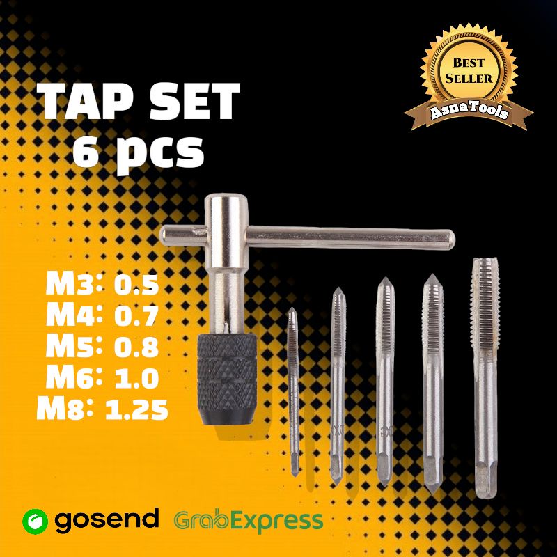 Hand Tap Set 6 Pcs / Senai Drat Manual