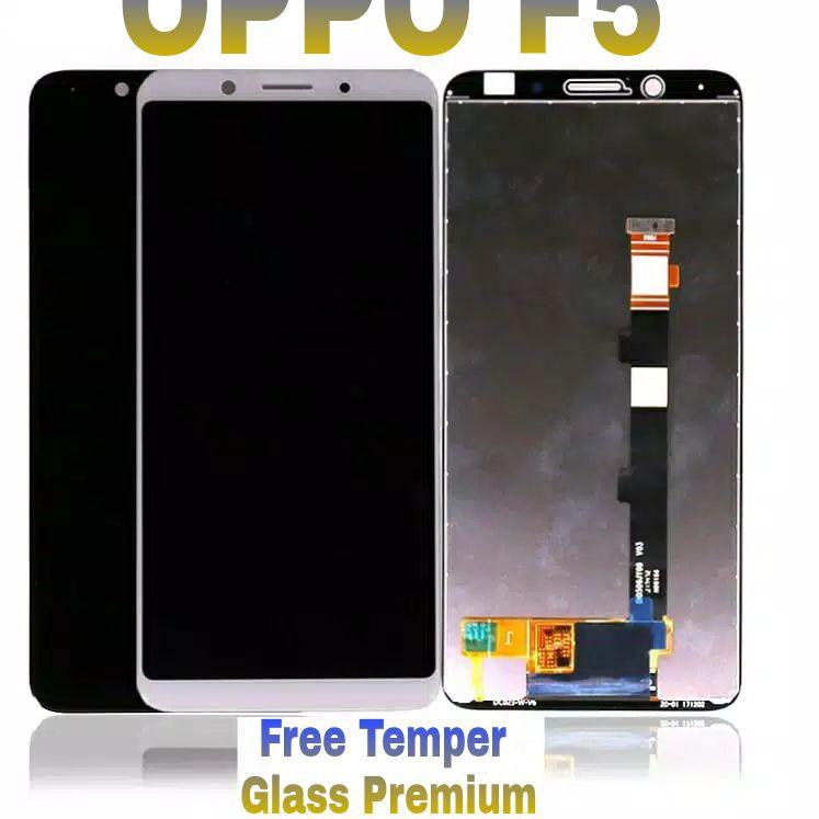 Paling Disukai.. LCD Oppo F5 CPH1723 - F5 F 5 Youth - A73 A 73 ORI Black White + Touchscreen Fullset