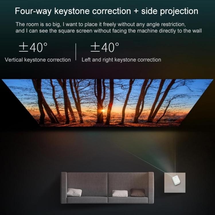 Wanbo Projector T2 MAX LCD Proyektor Versi Global LED Vertikal Keystone Koreksi Dukungan Mini Portable Home Theater Proyektor Xiomi