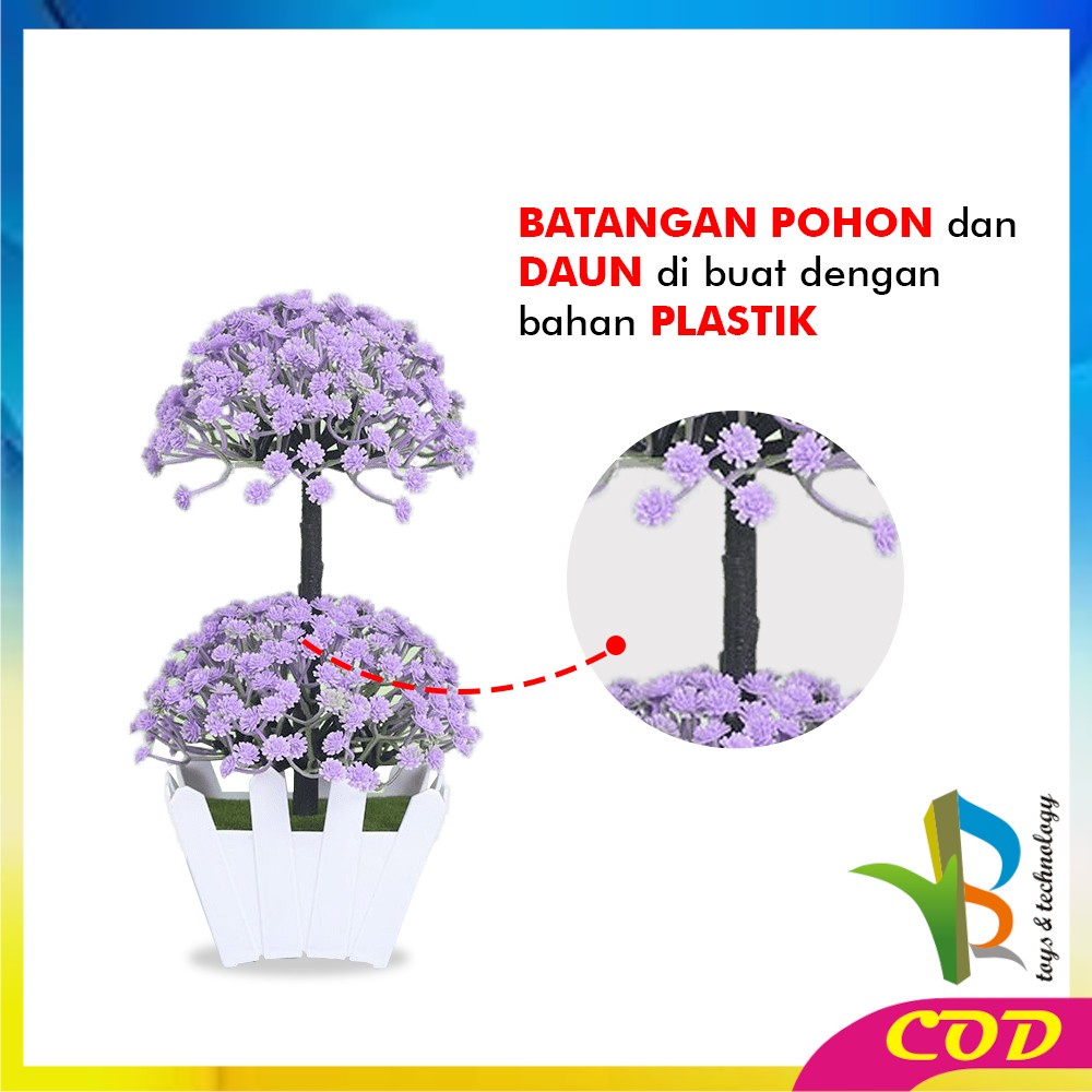 RB-C612 C616 Bunga Hias Plastik Ornamen Tanaman Bunga Pompom / Dekorasi Rumah Hiasan Pajangan Tanaman Hias Artificial Flower