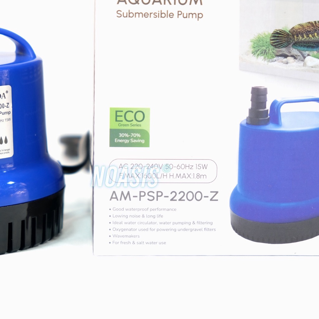 ARMADA Pompa Air Celup Aquarium 15 W Am Psp 2200 Z Am-Psp-2200z Kolam Ikan Koi