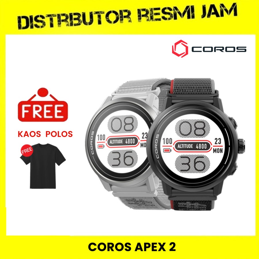 Jam Tangan Smartwatch COROS Apex 2 GPS Outdoor Watch