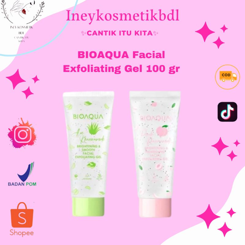 Jual BIOAQUA Scrub Wajah Niacinamide Brightening & Smooth Facial