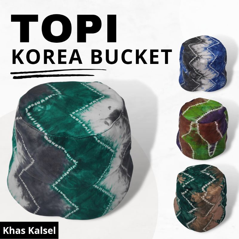 [READY] Topi Korea Bucket Sasirangan Pria Wanita Original Khas Banjarmasin Kalsel
