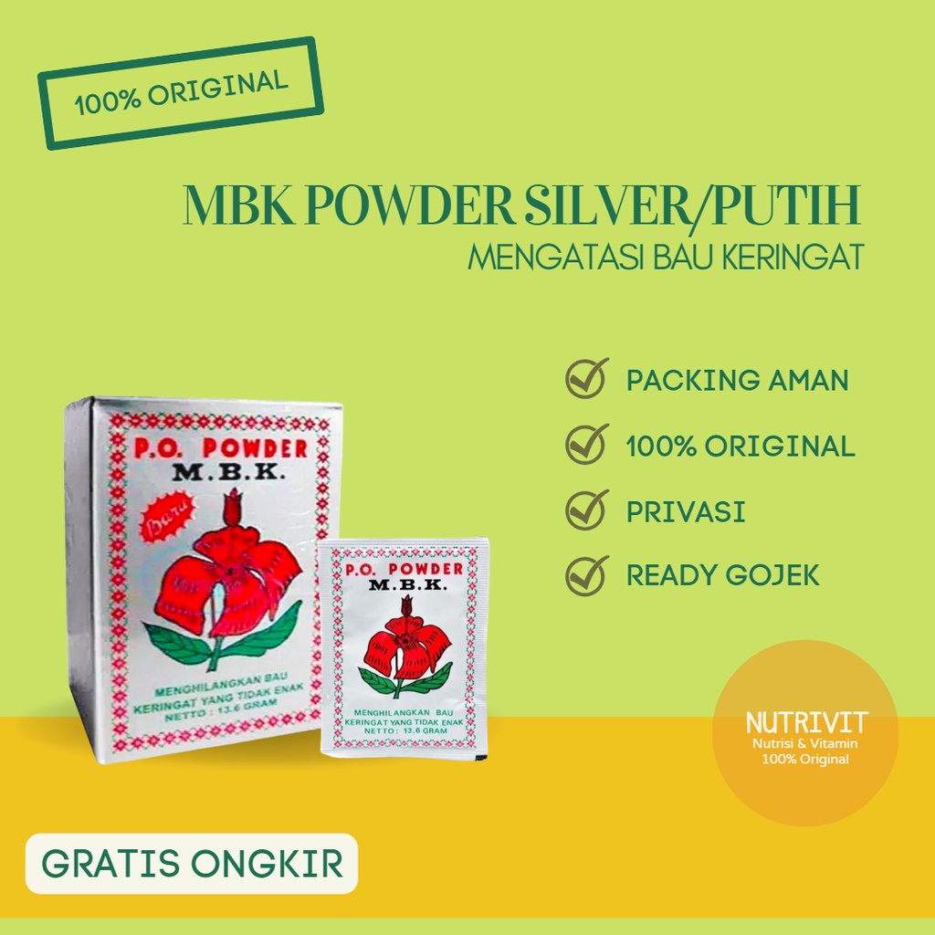 MBK Deodoran PER BOX- Bedak Biang Keringat - Penghilang Bau Badan - Grosir Termurah