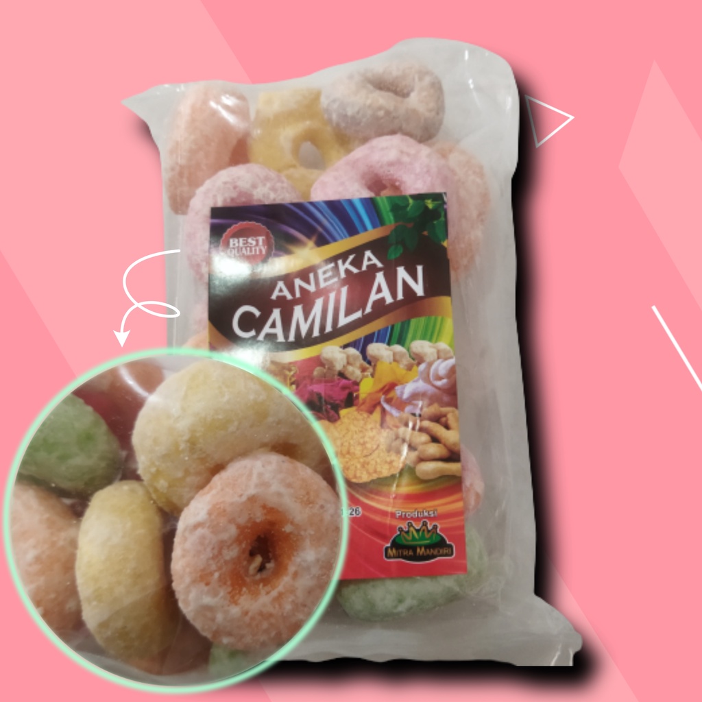 

Donat Gabus / Donat Pong Warna Kemasan 50gr