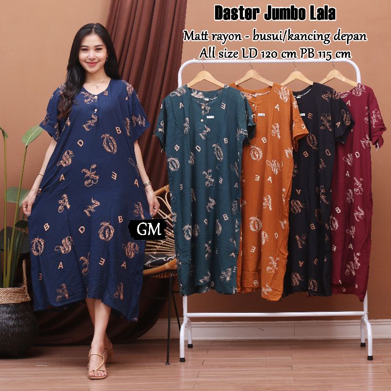 Daster jumbo busui kain rayon adem enak di pakai