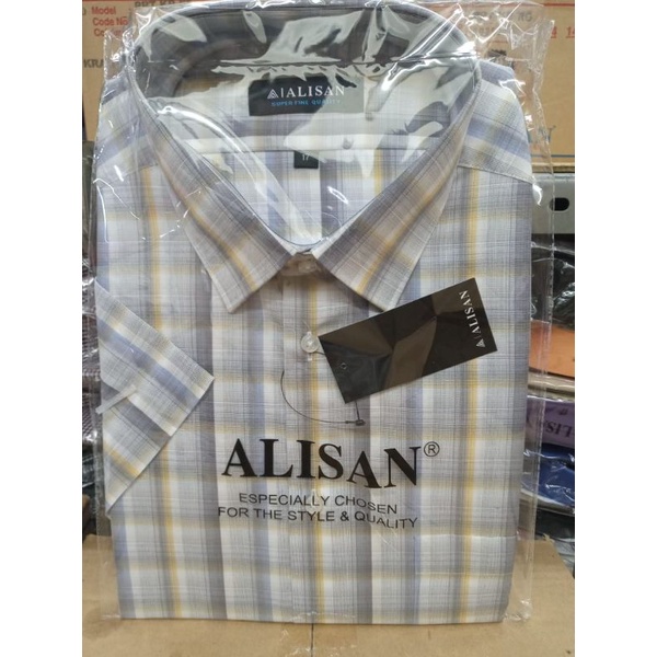 Alisan Motif Reguler Fit Khusus Size 17 Tangan Pendek