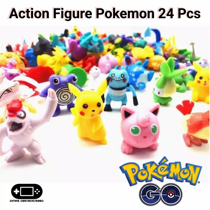 Action Figure Pokemon Go 24Pcs 24 Pcs Termurah