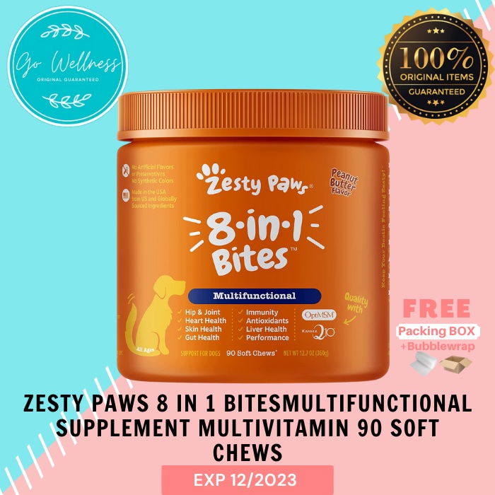 Jual Zesty Paws 8 in 1 Bites Multifunctional Supplement Multivitamin