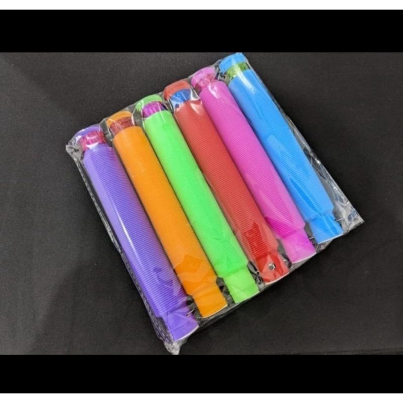 [COD] LIGHT UP POP TUBES PIPES / MAINAN ANAK PIPA STICK TARIK GLOW LAMPU LED TERBARU