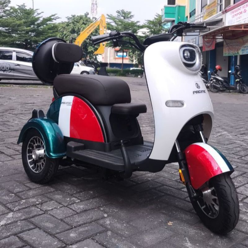 SEPEDA LISTRIK RODA 3 PACIFIC CROSSER - Baterai 48V/20.2Ah | Motor Power 650W | Daya Angkut 180 Kg