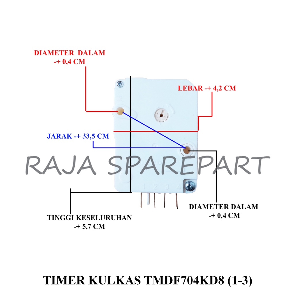 TIMER DEFROST KULKAS/TIMER KULKAS TMDF704KD8 (1-3)