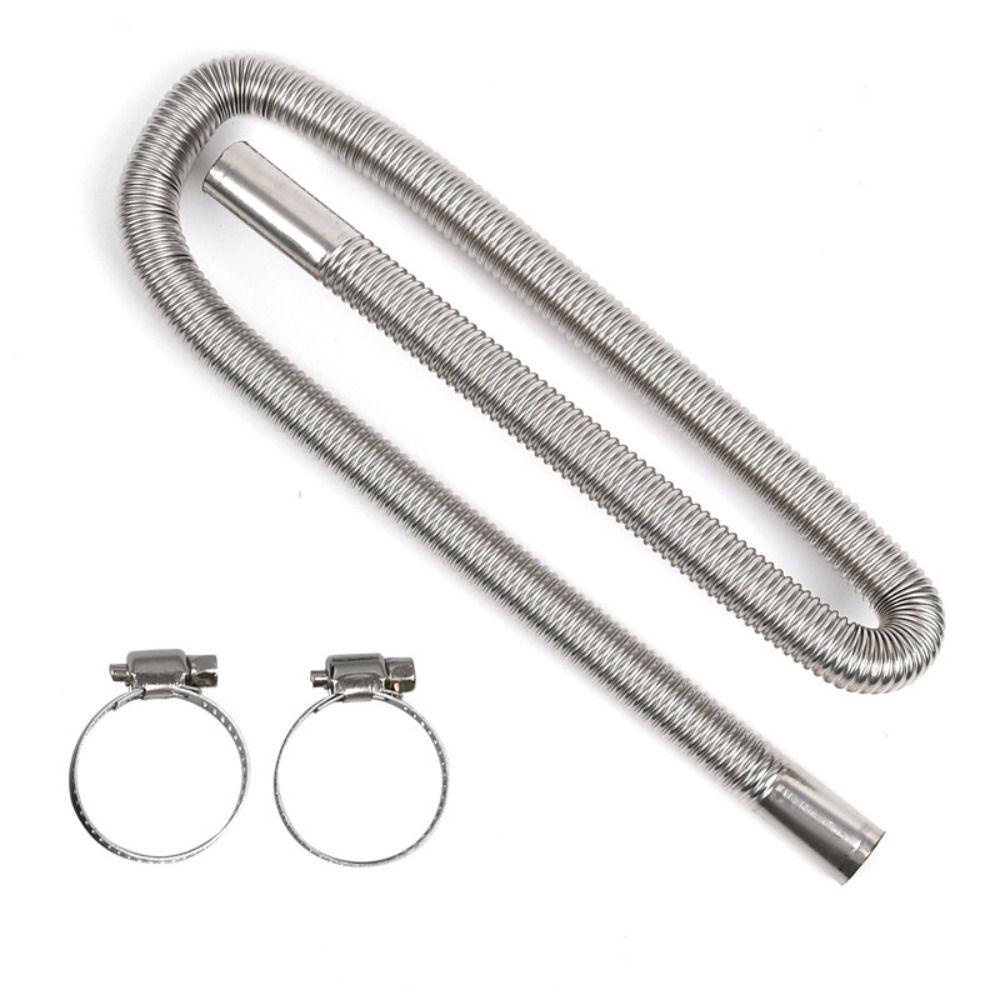 Lanfy Pipa Knalpot Tabung 1PC Konektor Pemanas Parkir Pemanas Tabung Aksesoris Stainless Steel Bagian Pemanas Air Heater Pipe