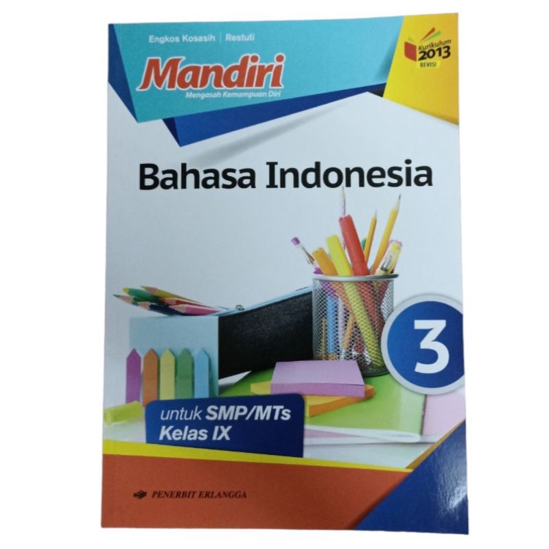 Jual ERLANGGA BUKU MANDIRI BAHASA INDONESIA UNTUK SMP/MTS KELAS 9 ...