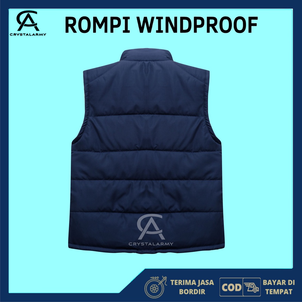 Jaket Rompi Perasut Motor Vest Riding Pelindung Dada Bodyvest Anti Angin