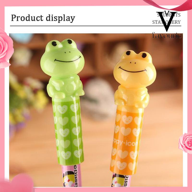 COD4PCS Pensil Meliputi Tutup Pelindung Tutup Pensil Kartun Lucu Alat Tulis Siswa-FA