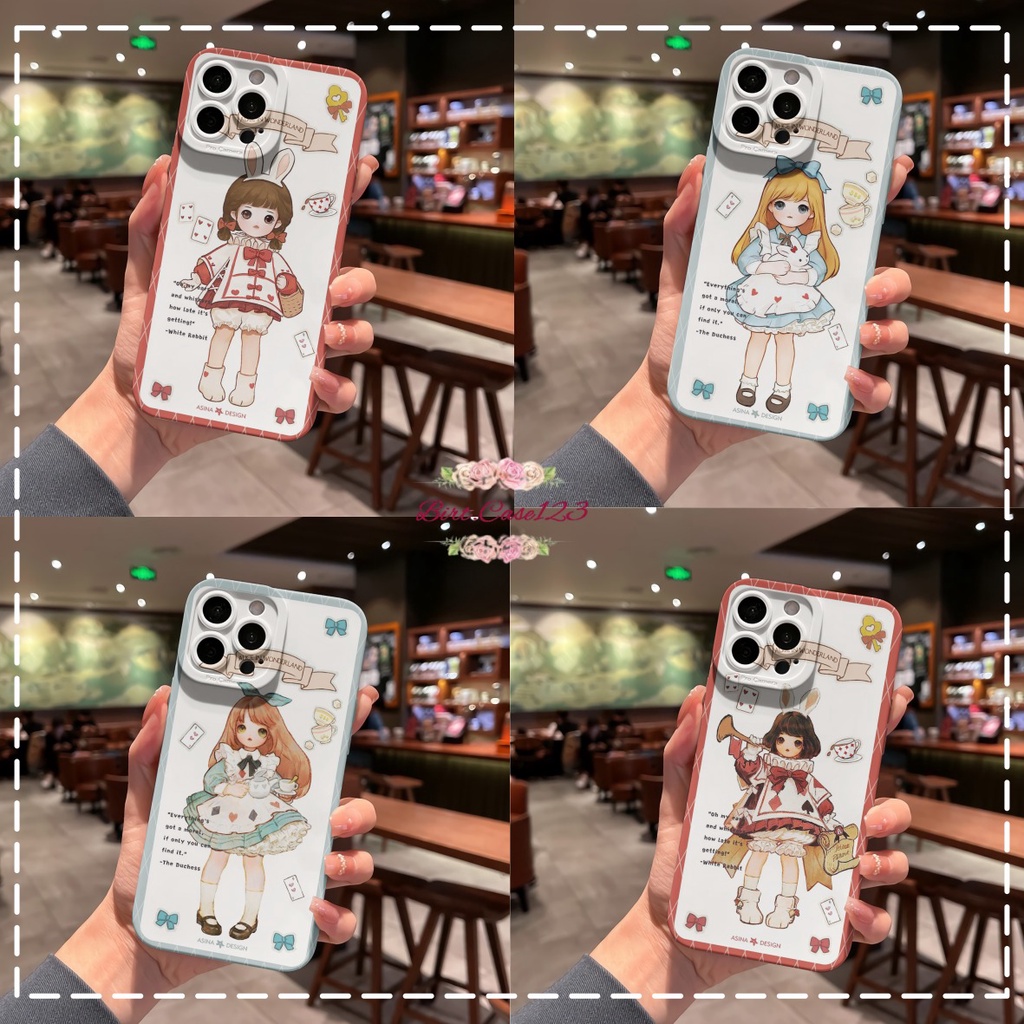 CUSTOM CASE SOFTCASE SILIKON PROCAMERA ALICE CUSTOM OPPO REALME VIVO XIAOMI SAMSUNG INFINIX IPHONE FOR ALL TYPE BC6848