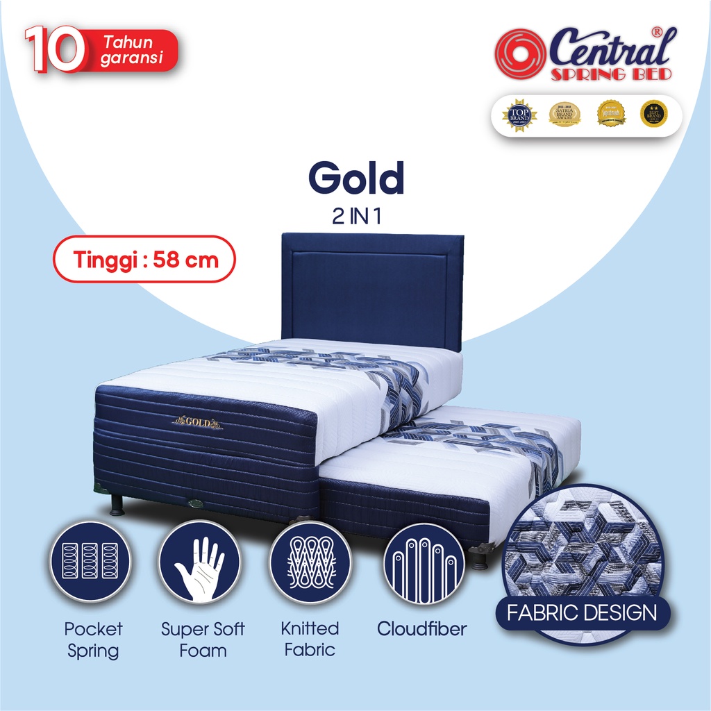 Central Springbed Gold 2in1