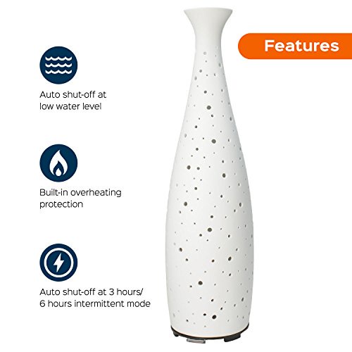 AKN88 - H48 Ceramic Decorative Porcelain Humidifier LED Light 110 ML