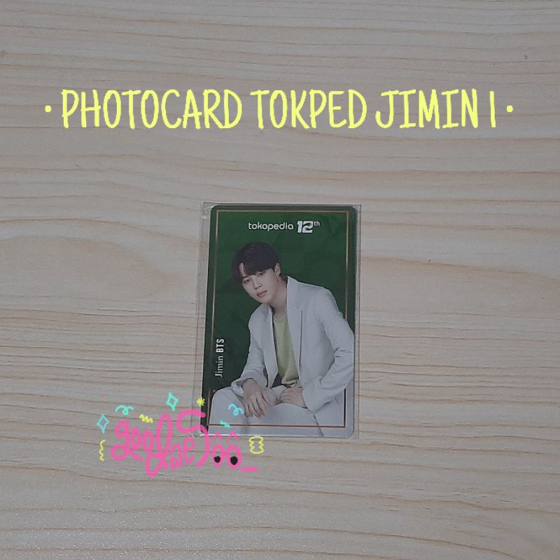 [Ready Stock] Photocard BTS Jimin Toko Hijau TOPED VERSION 1