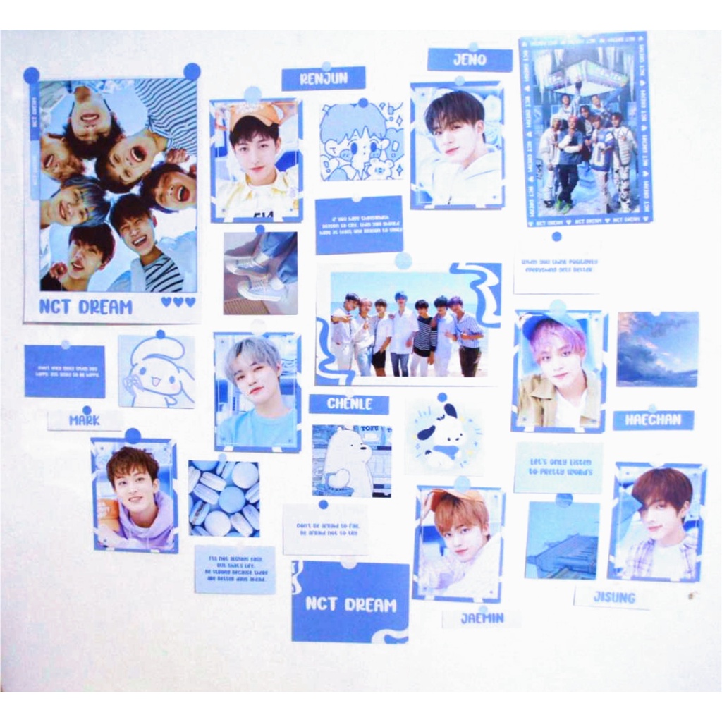 Wall Deco Aesthetic Cute NCT Dream BTS NCT127 art print murah diskon hemat merch kpop