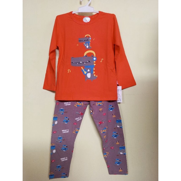baju tidur anak import/setelan pp Dino singing size 70 75 80