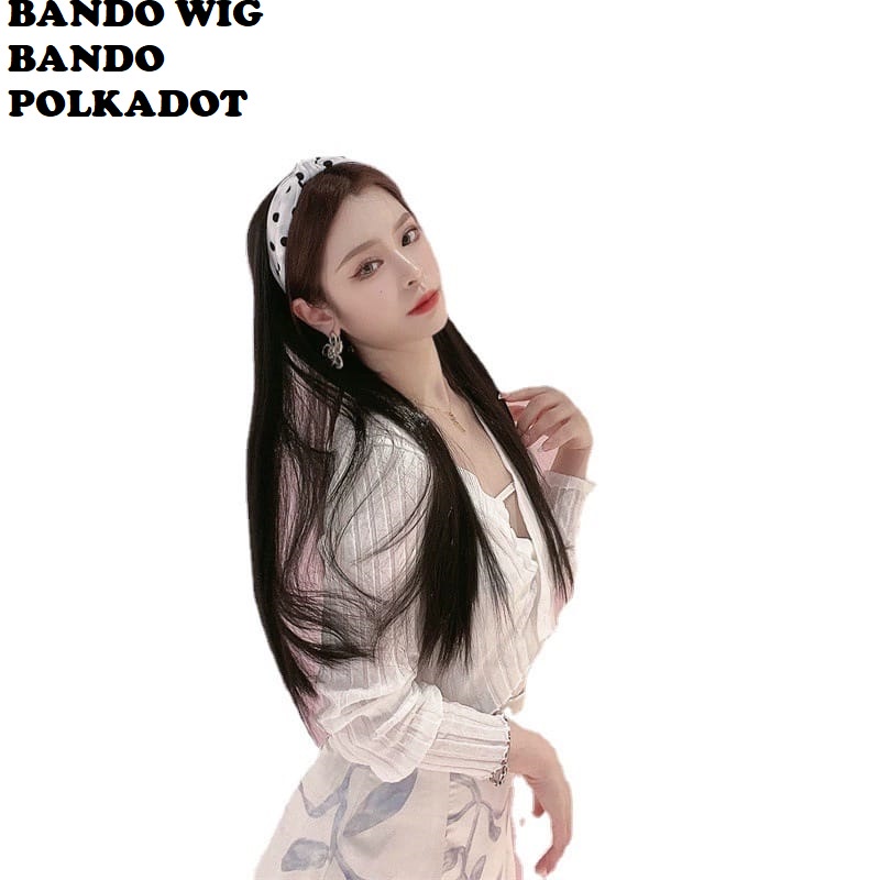 Wig Bando Cantik Simple Wanita Korean Version Model Panjang dan Sebahu (VHJKT)
