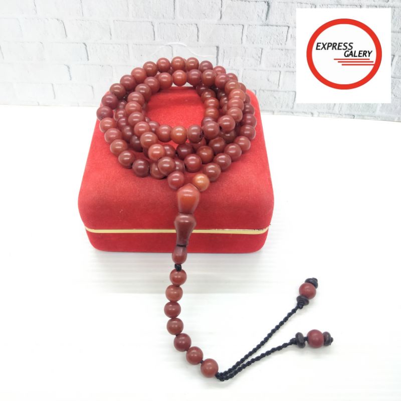 tasbih biji gebang / biji kelanding merah x655