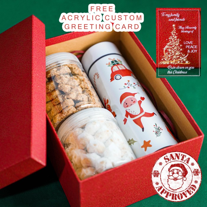 

CHRISTMAS HAMPERS GIFT Hamper Natal Tahun Baru Parcel Parsel Kado Kue - TUMBLER SET