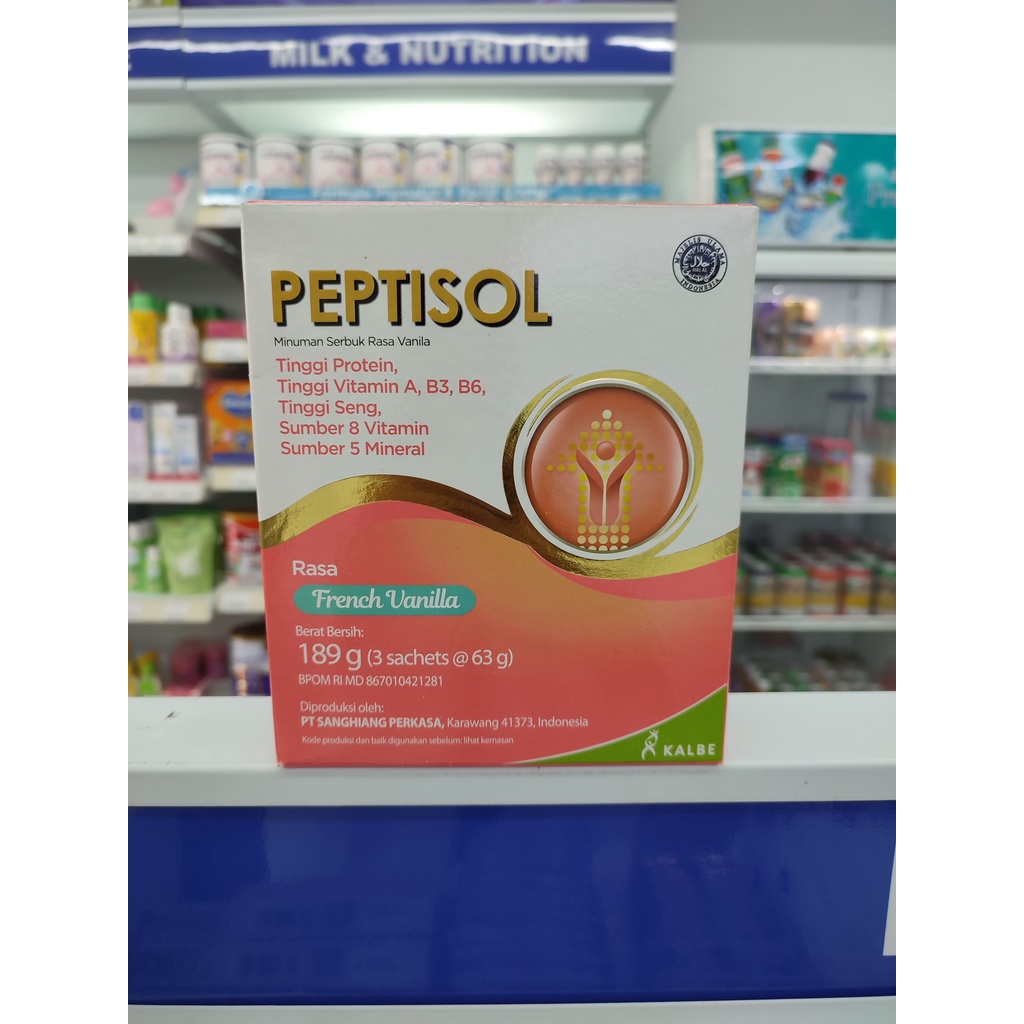 Peptisol French Vanila 189g (3 Sachet @ 63g)