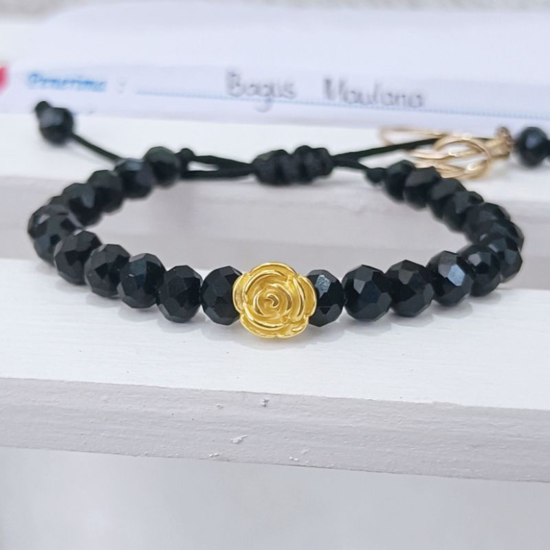 Gelang HongKong Charm Mawar Mini