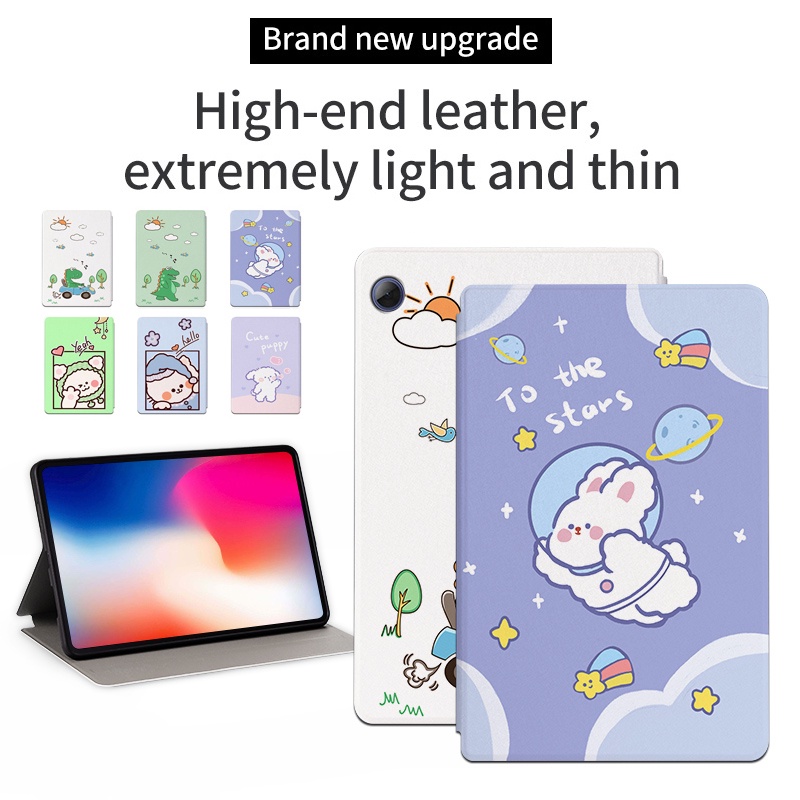 Casing Untuk Huawei MatePad 10.4 SE (2022) AGS5-L09 AGS5-W09 Mate Pad SE 10.4-inci Fashion Pola Lucu Kartun Anime Tablet Pelindung Case PU Leather Flip Book Stand Cover