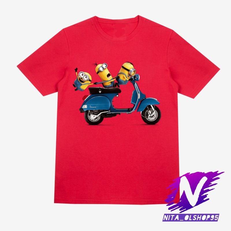 baju anak kaos anak minions vespa