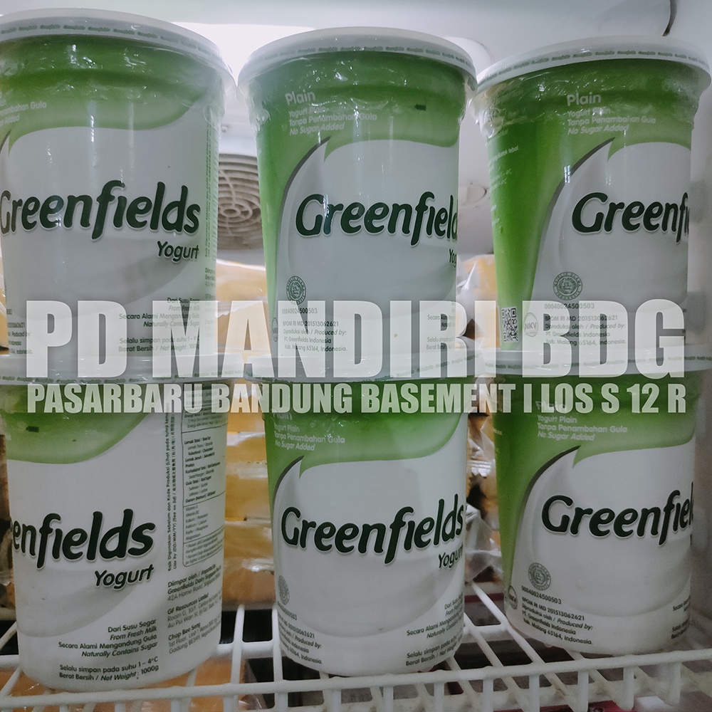 

GREENFIELDS PLAIN YOGURT 1 L