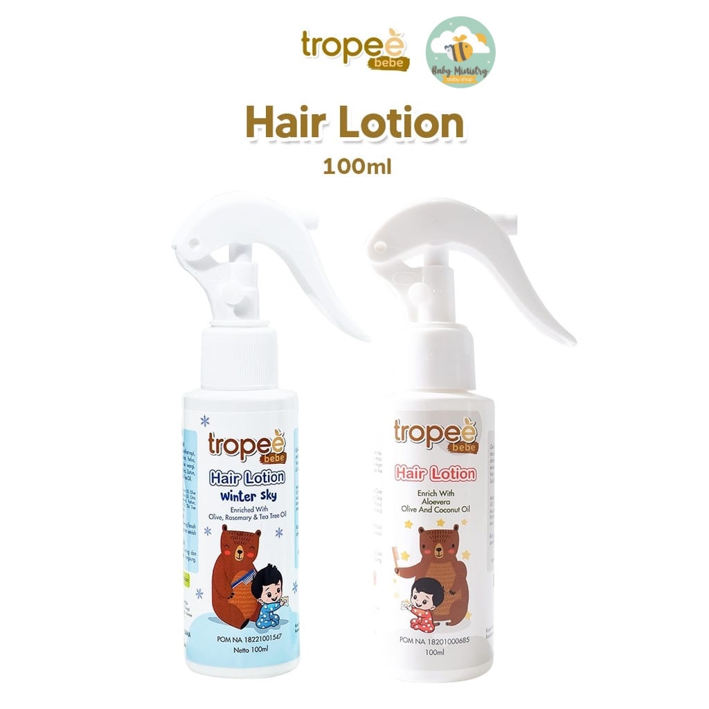 TROPEE BEBE HAIR LOTION WINTER SKY (100 ML) / RAMBUT ANAK BERKILAU / LOTION RAMBUT / PERAWATAN RAMBUT ANAK / TROPEE BEBE