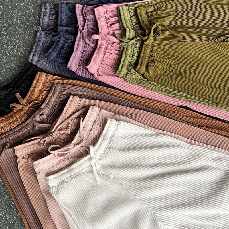 Celana Kulot Plisket Lidi Premium By DK13 STORE