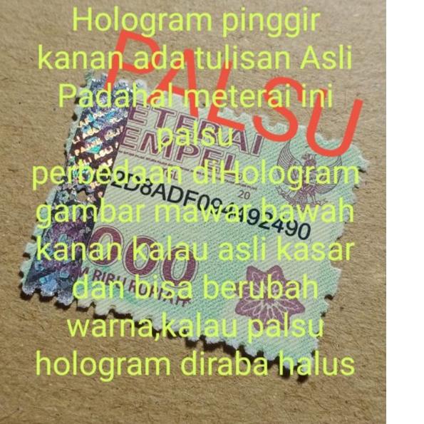 

((X-6-I ❤> Meterai Tempel 6000 Tahun 2015,2016.2017,2018,2019,2020,2021Asli (S13) terviral